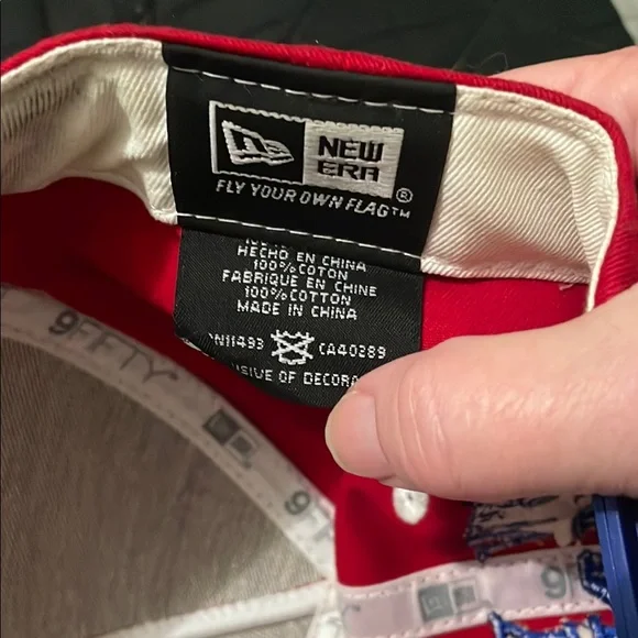 Red and Blue NY Giants Snapback Hat - Picture 5 of 5